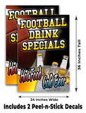 Football Food Cold Beer A-Frame Signs, Decals, or Panels
