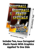 Football Party Hot Women Cold Beer A-Frame Signs, Decals, or Panels