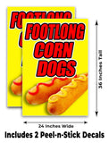 Footlong Corn Dogs A-Frame Signs, Decals, or Panels