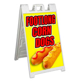 Footlong Corn Dogs A-Frame Signs, Decals, or Panels