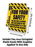 For Your Safety A-Frame Signs, Decals, or Panels