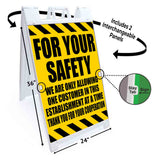 For Your Safety A-Frame Signs, Decals, or Panels