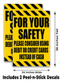 For Your Safety A-Frame Signs, Decals, or Panels