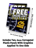 Free Engine Testing A-Frame Signs, Decals, or Panels