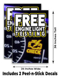 Free Engine Testing A-Frame Signs, Decals, or Panels
