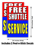 Free Shuttle Service A-Frame Signs, Decals, or Panels