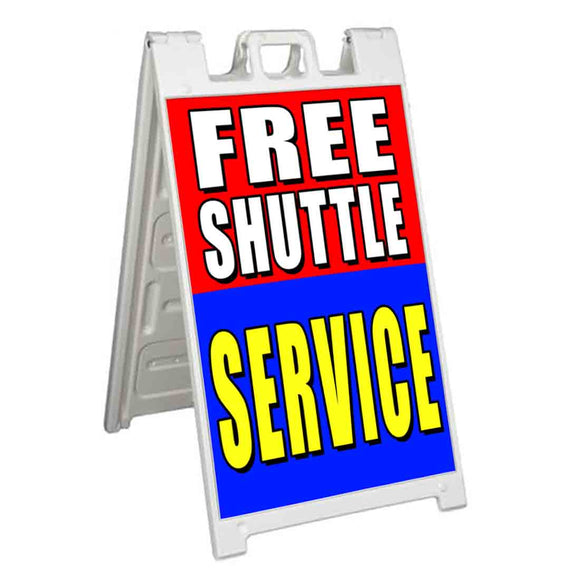 Free Shuttle Service A-Frame Signs, Decals, or Panels
