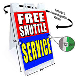 Free Shuttle Service A-Frame Signs, Decals, or Panels