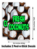 Fresh Coconuts A-Frame Signs, Decals, or Panels