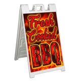 Fresh Cooked BBQ A-Frame Signs, Decals, or Panels