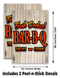 Fresh Cooked BBQ A-Frame Signs, Decals, or Panels