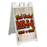 Fresh Cooked BBQ A-Frame Signs, Decals, or Panels