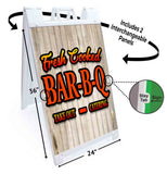 Fresh Cooked BBQ A-Frame Signs, Decals, or Panels
