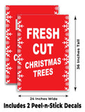 Fresh Cut Xmas Trees A-Frame Signs, Decals, or Panels