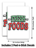 Fresh Foods A-Frame Signs, Decals, or Panels