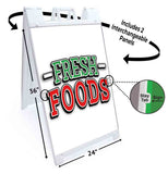 Fresh Foods A-Frame Signs, Decals, or Panels