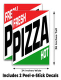 Fresh Hot Pizza A-Frame Signs, Decals, or Panels