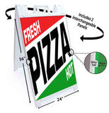 Fresh Hot Pizza A-Frame Signs, Decals, or Panels