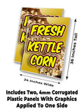 Fresh Kettle Corn A-Frame Signs, Decals, or Panels