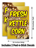 Fresh Kettle Corn A-Frame Signs, Decals, or Panels