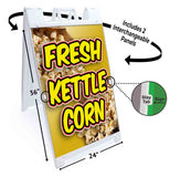 Fresh Kettle Corn A-Frame Signs, Decals, or Panels