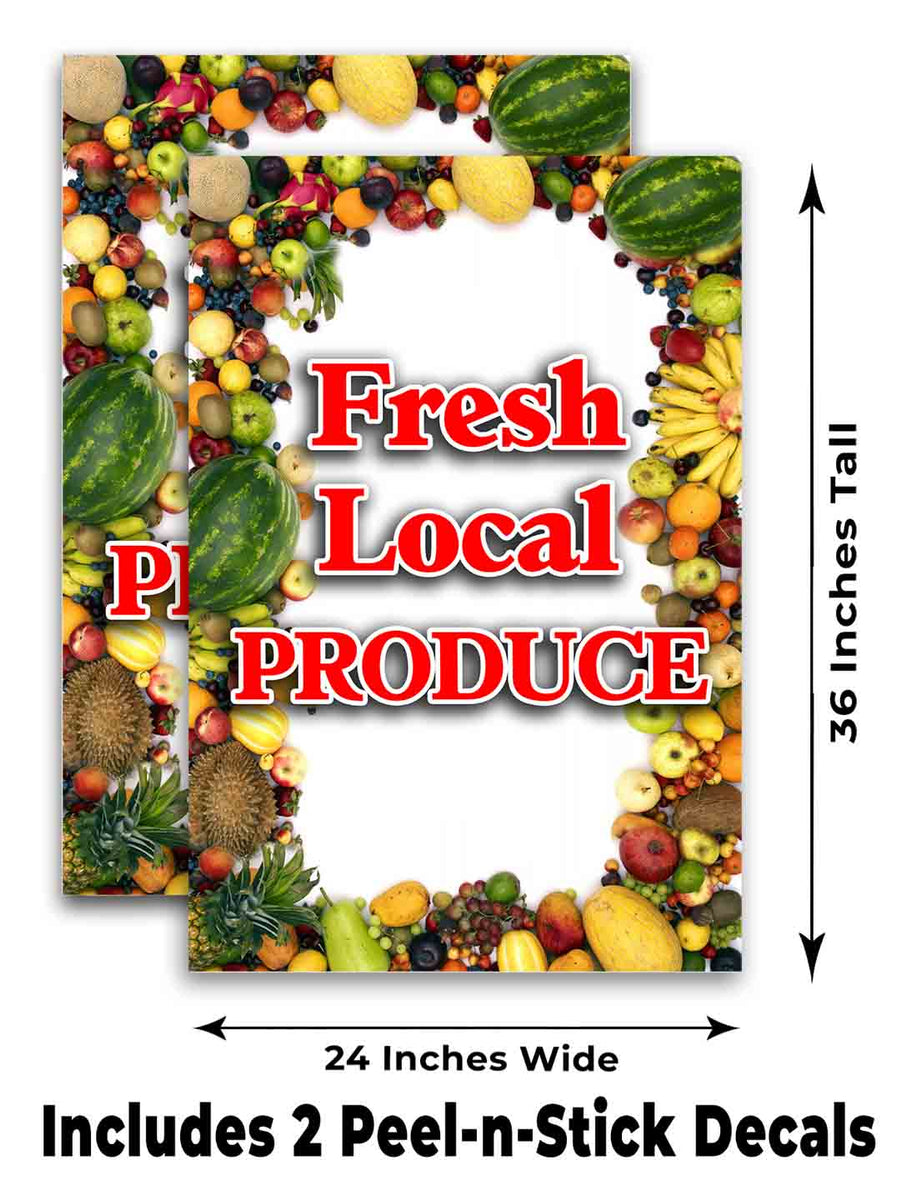 Produce Sign Frame Full Color Custom A-Frames | Fast Production. Fast Free Shipping ...