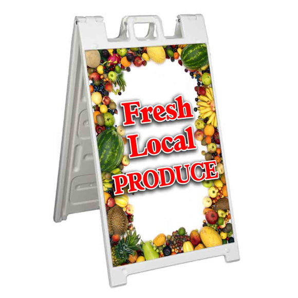Fresh Local Produce A-Frame Signs, Decals, or Panels