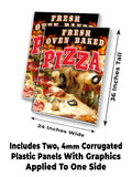 Fresh Oven Baked Pizza A-Frame Signs, Decals, or Panels