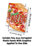 Fresh Pizza A-Frame Signs, Decals, or Panels