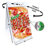 Fresh Pizza A-Frame Signs, Decals, or Panels