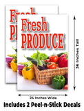 Fresh Produce A-Frame Signs, Decals, or Panels