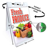 Fresh Produce A-Frame Signs, Decals, or Panels