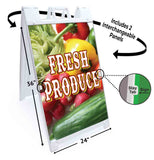 Fresh Produce A-Frame Signs, Decals, or Panels