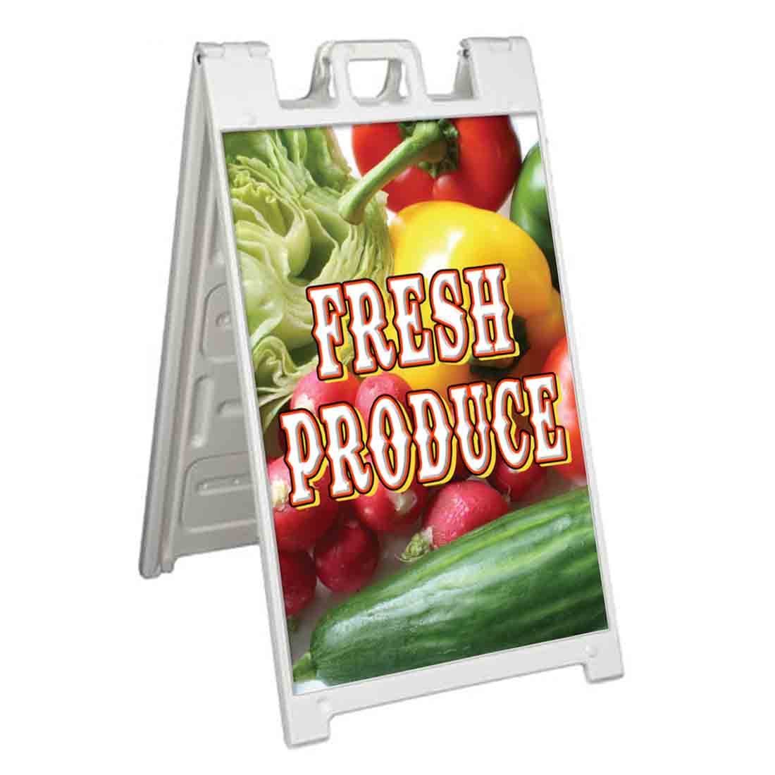 Produce Sign Frame Full Color Custom A-Frames | Fast Production. Fast Free Shipping ...