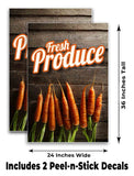 Fresh Produce A-Frame Signs, Decals, or Panels