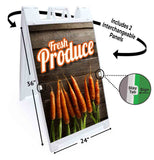 Fresh Produce A-Frame Signs, Decals, or Panels