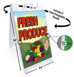 Fresh Produce A-Frame Signs, Decals, or Panels