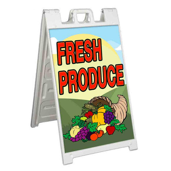 Produce Sign Frame Full Color Custom A-Frames | Fast Production. Fast Free Shipping ...