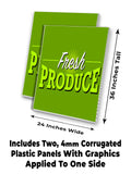 Fresh Produce A-Frame Signs, Decals, or Panels