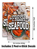 Fresh Seafood A-Frame Signs, Decals, or Panels