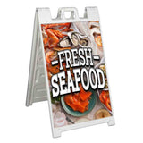 Fresh Seafood A-Frame Signs, Decals, or Panels