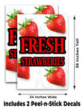 Fresh Strawberries A-Frame Signs, Decals, or Panels