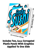Fresh Sushi A-Frame Signs, Decals, or Panels