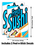 Fresh Sushi A-Frame Signs, Decals, or Panels
