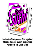 Fresh Sushi A-Frame Signs, Decals, or Panels