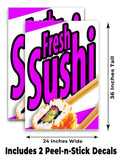 Fresh Sushi A-Frame Signs, Decals, or Panels