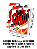 Fresh Sushi A-Frame Signs, Decals, or Panels