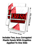 Fresh Watermelon A-Frame Signs, Decals, or Panels