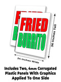 Fried Burrito A-Frame Signs, Decals, or Panels