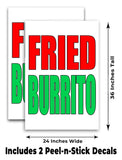 Fried Burrito A-Frame Signs, Decals, or Panels